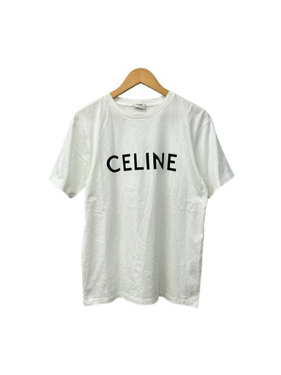 Celine Tops - Celine Short Sleeve T-Shirt S Loose White Black Crew